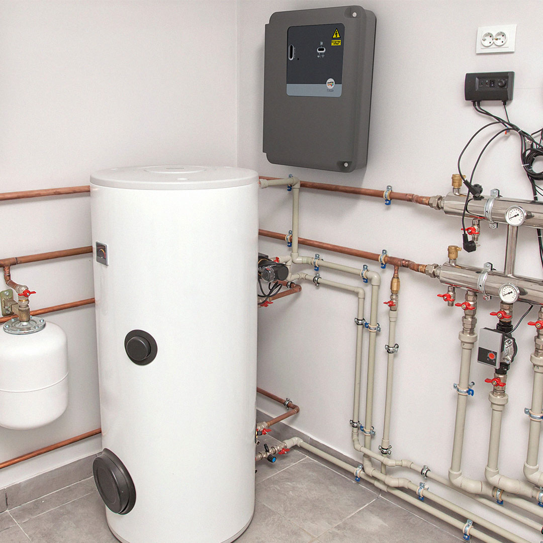 A small boiler room using heatingsave